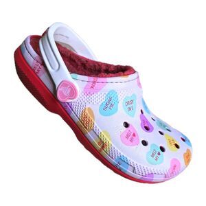 Crocs X Sweethearts Limited Edition Valentine Design Clogs Women's Size 7